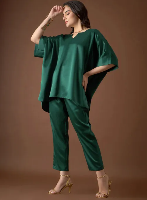 Anti Fit Kaftan Top with Pants For Women
