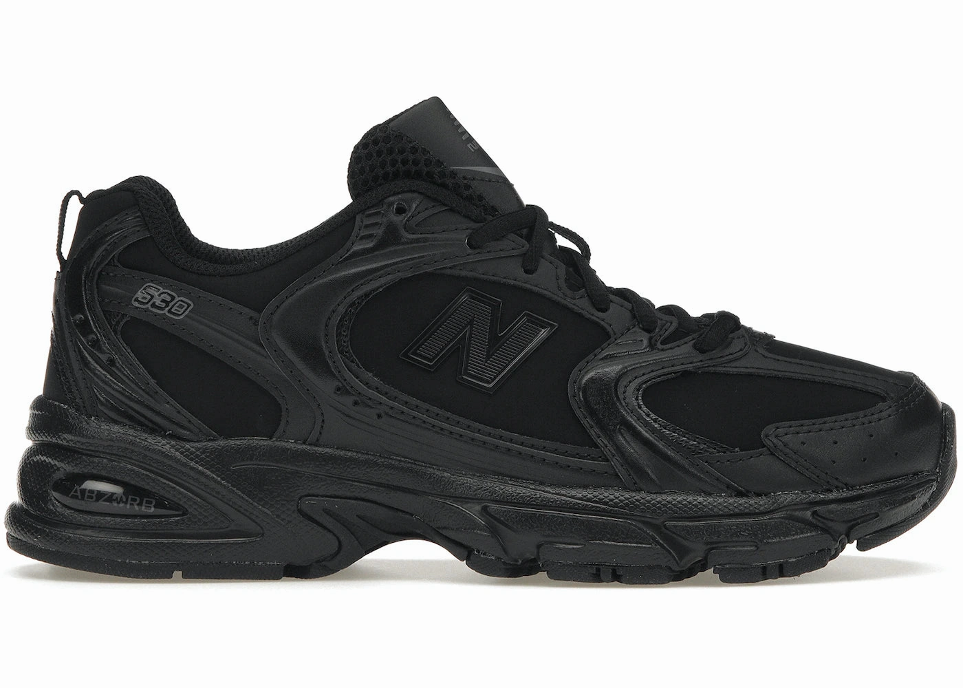 Running Track New Balance 530 Triple Black Leather