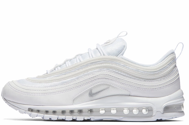 Nike Air Max 97 GS White/Wolf Grey Sustainable Footwear Technology Breathable touch