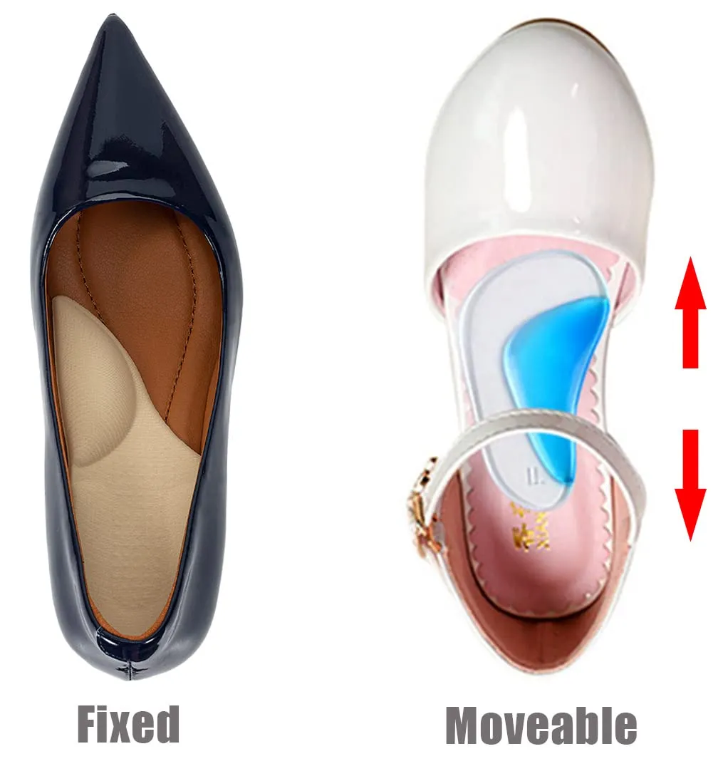 Arch Support Plantar Fasciitis Insoles for Women & Men,Adhesive Foot Arch Inserts for Flat Feet,Heel Support Cushion for Feet Pain and Relieve Pressure -3 Pairs 3 Pair (Pack of 1)