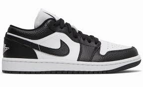 Jordan 1 Low SE Split Black White Womens Gel Cushioning Classy Fit