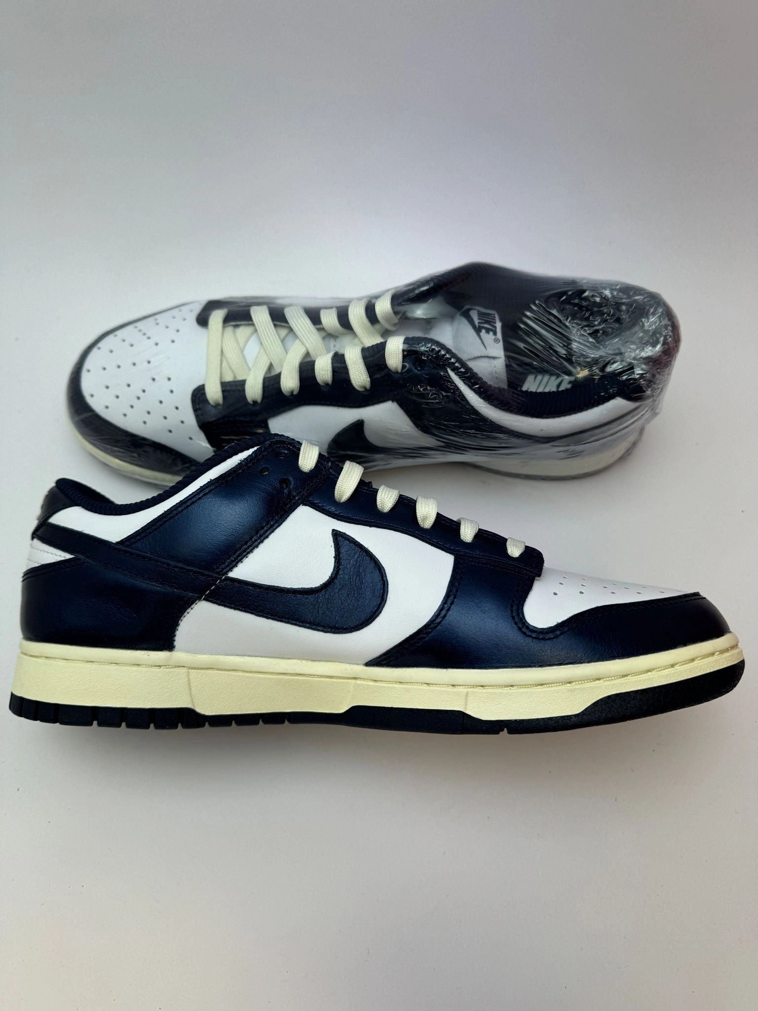 cold - weather running shoes Obstacle course readiness Nike Dunk Low "PRM Vintage Navy"