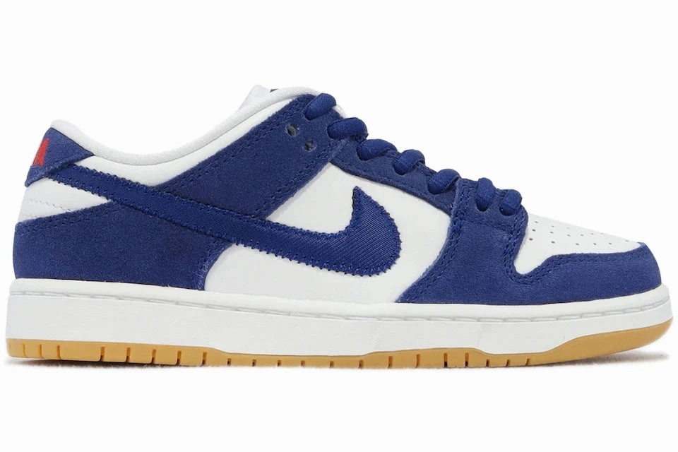 breathable leather shoes Nike SB Dunk Low Los Angeles Dodgers (PS)