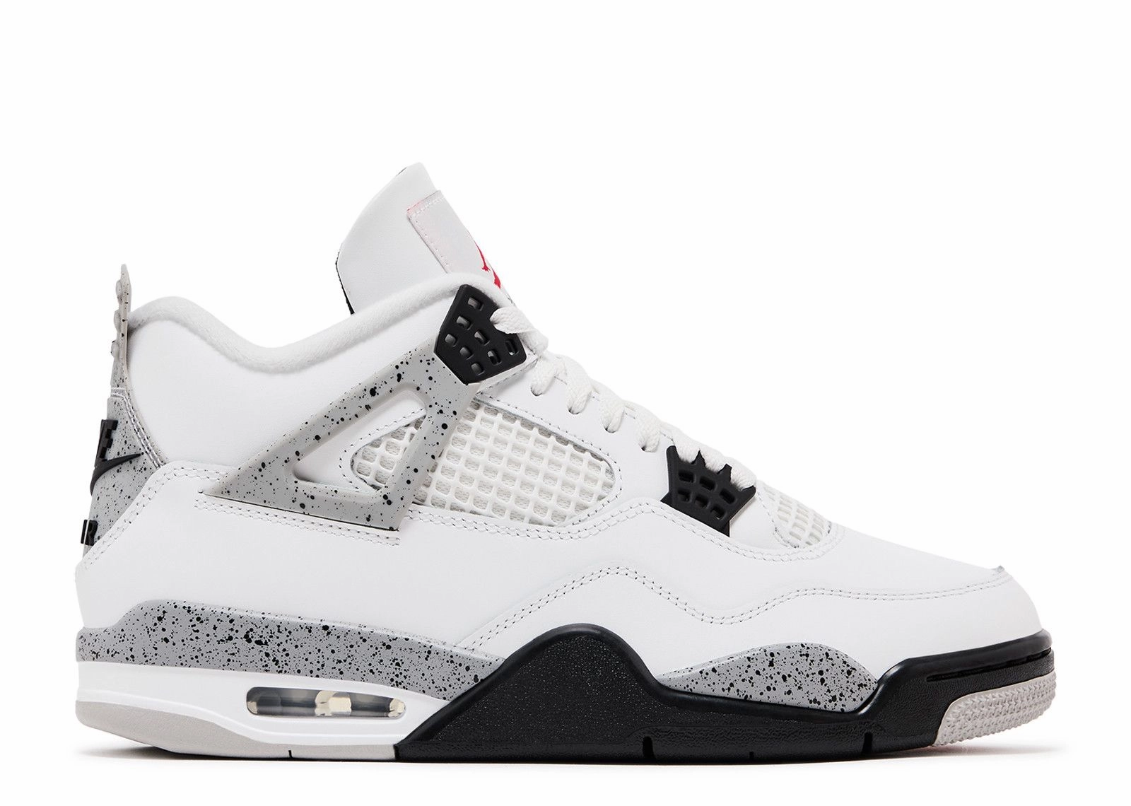 Air Jordan 4 Retro OG "White Cement" 2025 (Wilmington Location) running on ice shoes anatomical