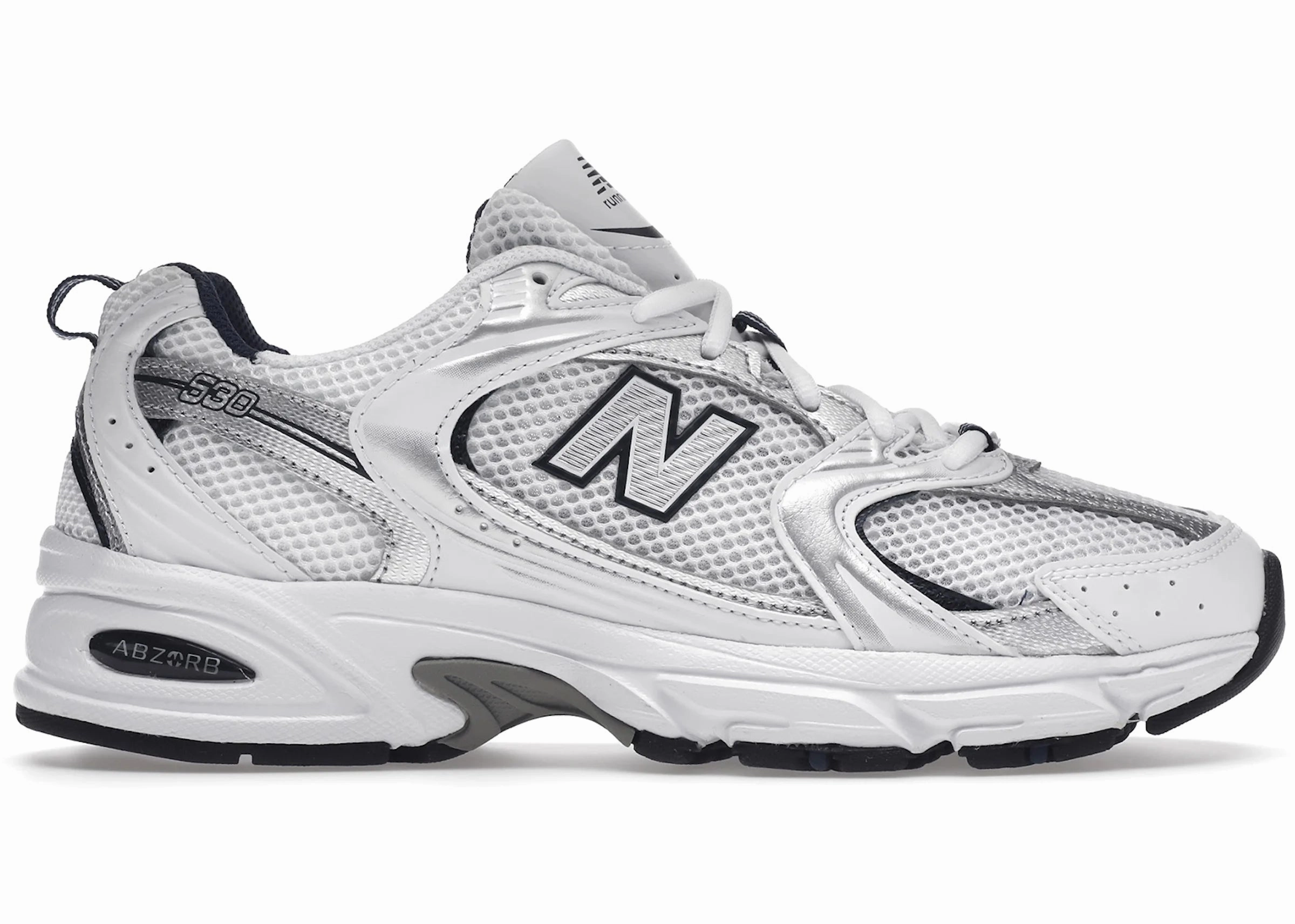 Structured Design Air Light New Balance 530 White Silver Navy