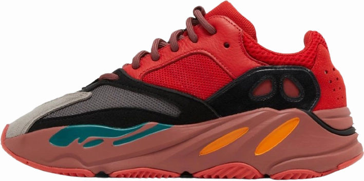 Comfortable Design Shoes YZY 700 Hi-Res Red