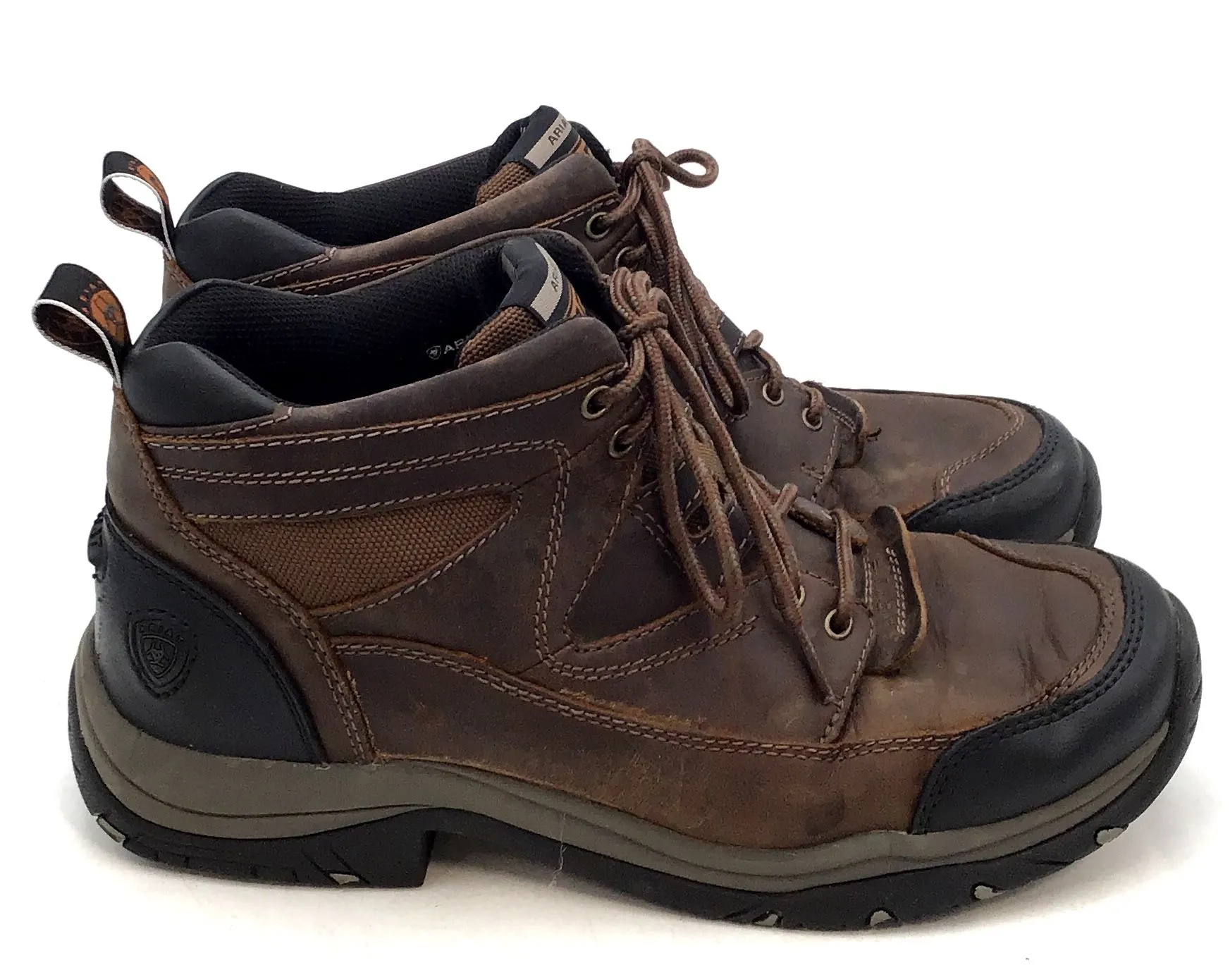 Ariat Men's Terrain Brown Leather Hiking Boots - Size 10EE