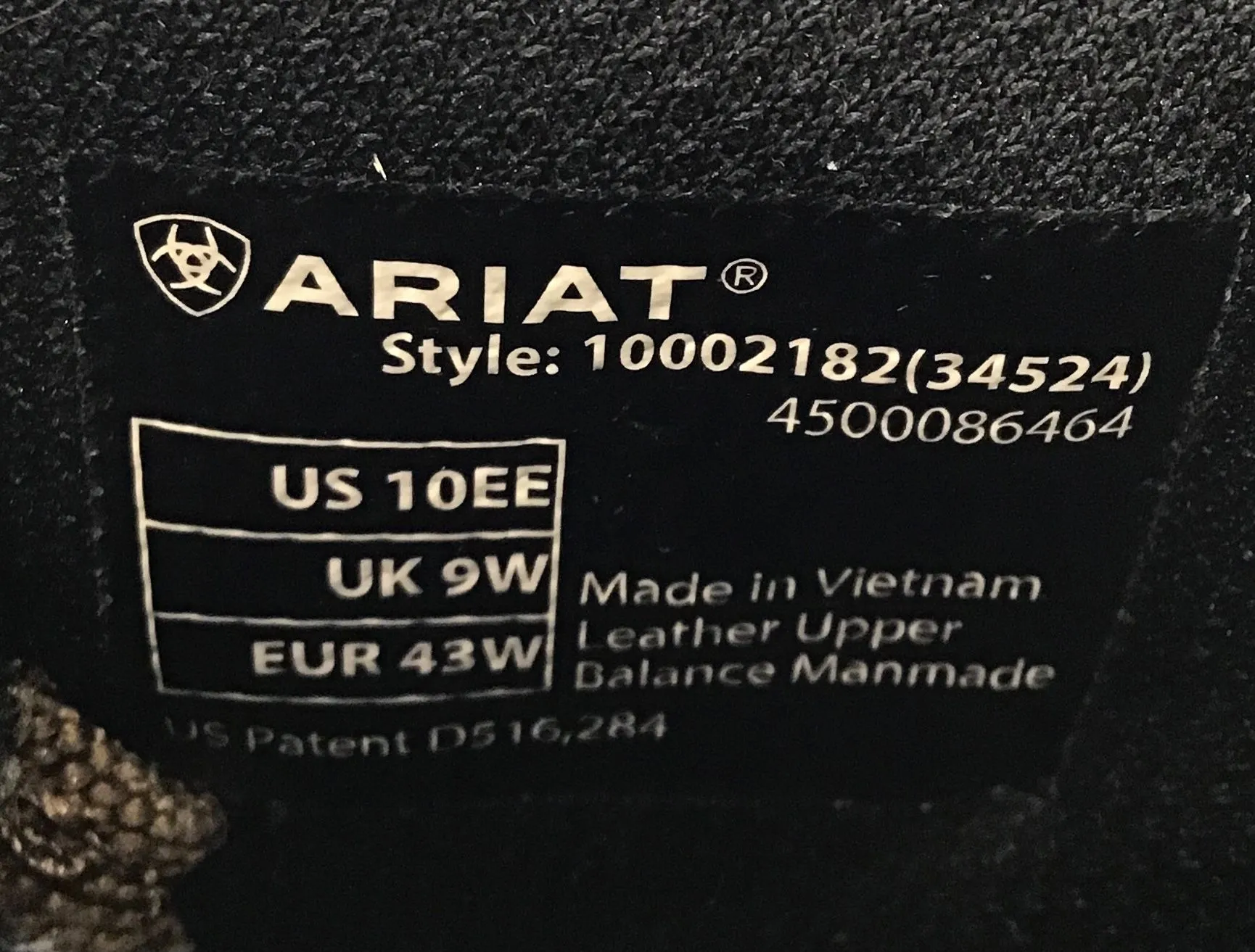 Ariat Men's Terrain Brown Leather Hiking Boots - Size 10EE