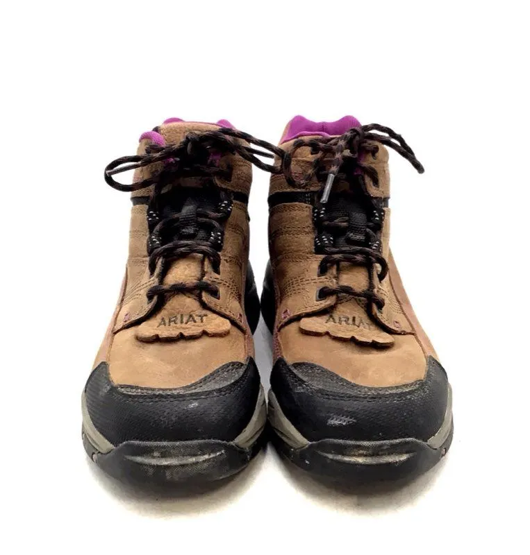Ariat Women's Terrain Pro M10018518 Brown Leather Lace-Up Hiking Boot - Size 9B
