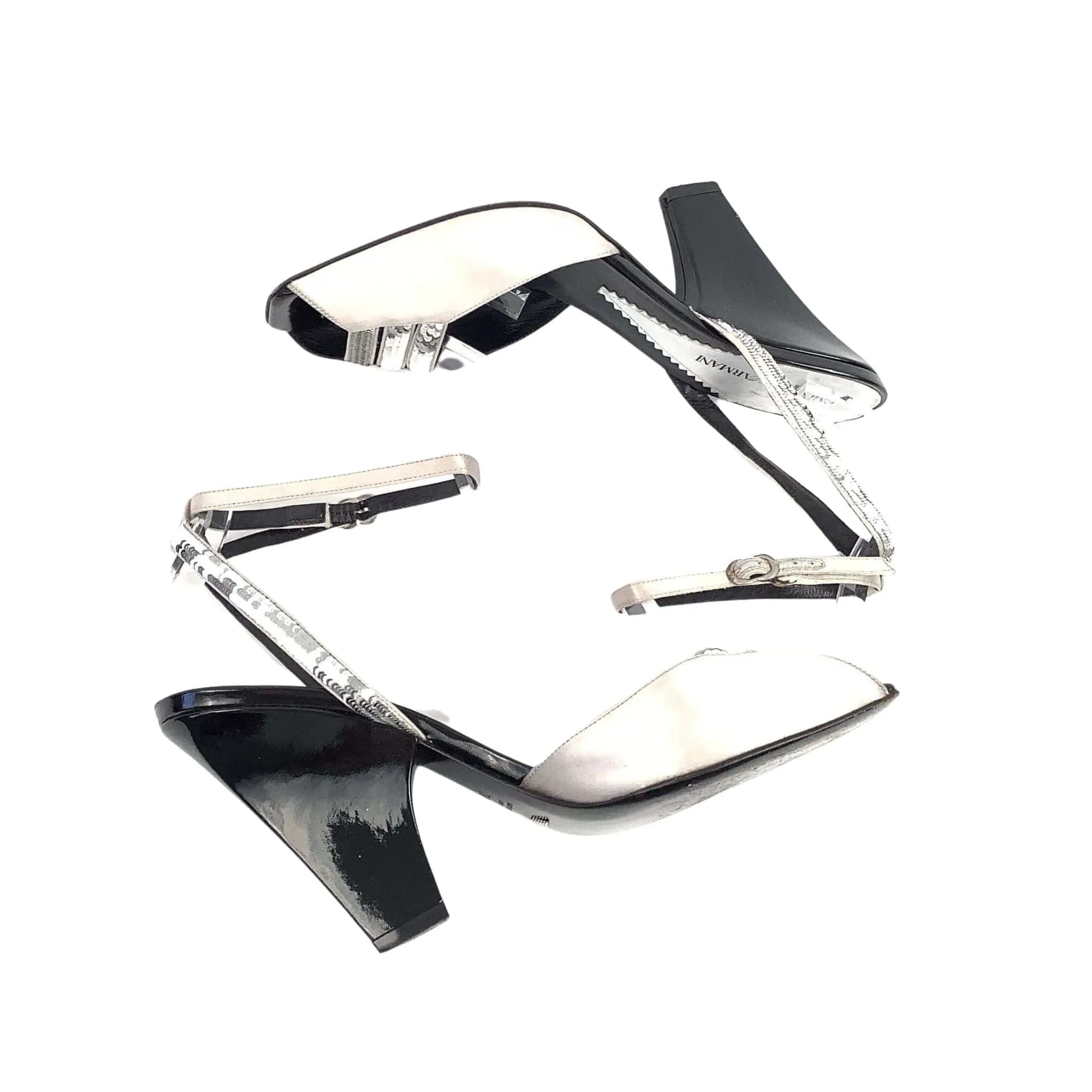 Armani Silver Heels