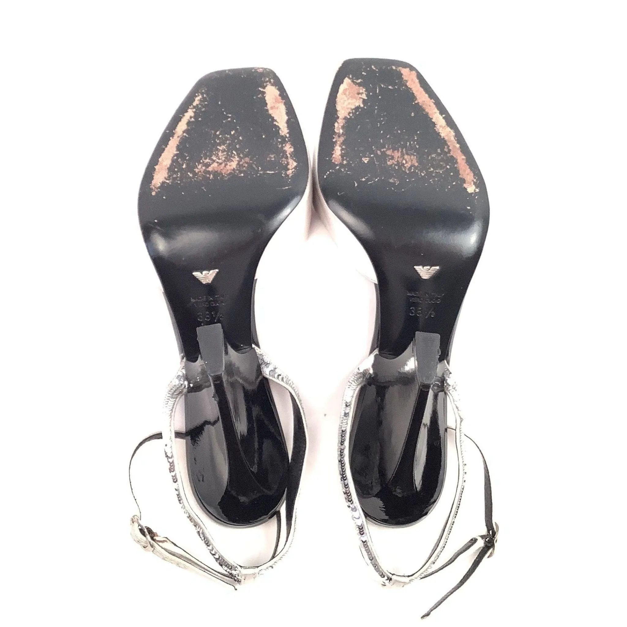 Armani Silver Heels