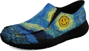 Artistic Canvas Slip-On Sneakers for Men Women Stylish Lightweight Breathable Easy to Wear Trendy Design Casual Wear Shoes