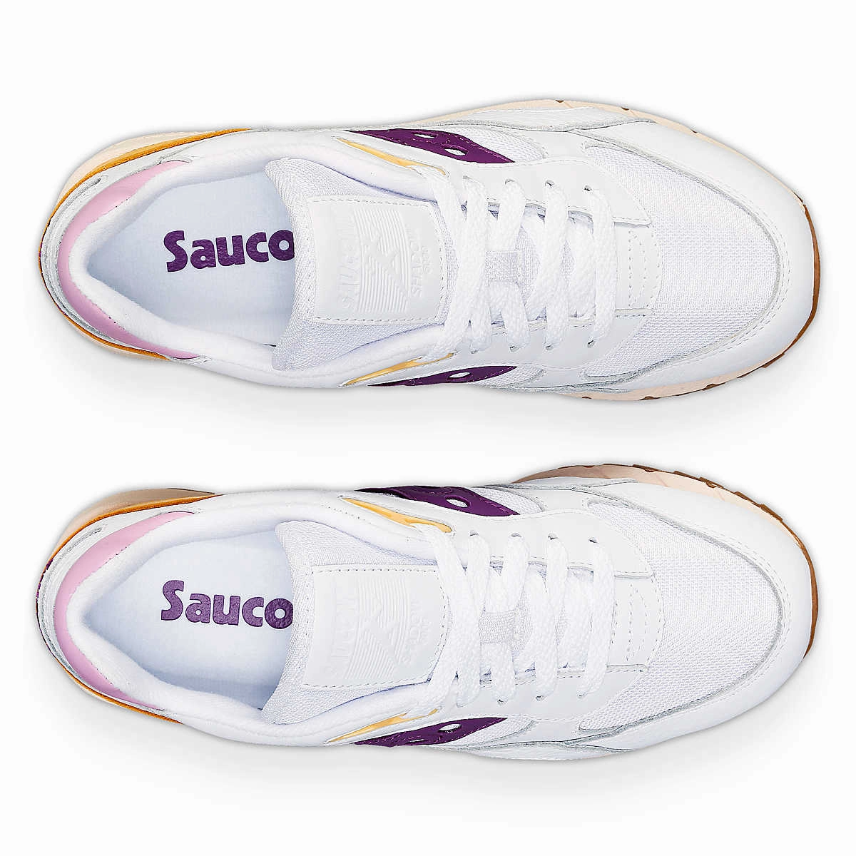 Women's Saucony Shadow 6000 PRM 'White/Purple' 10K running shoes