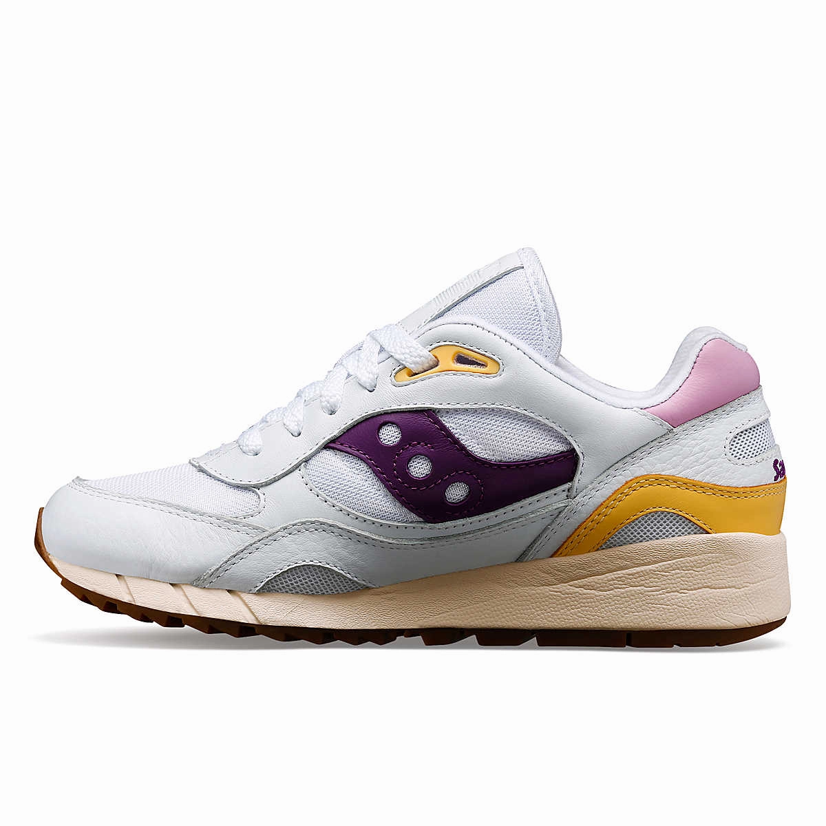 Women's Saucony Shadow 6000 PRM 'White/Purple' Metatarsal Support