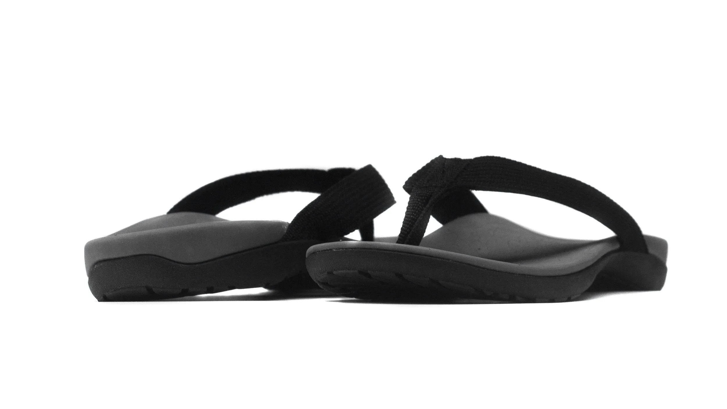 Axign Premium Orthotic Flip Flops – Grey w/ Black Strap
