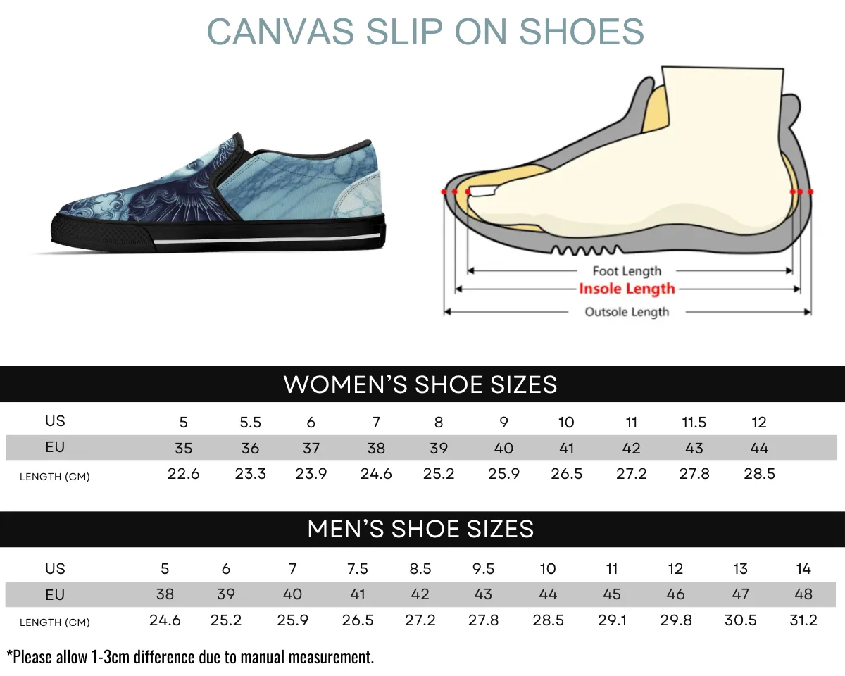 Azure Angel Slip-Ons