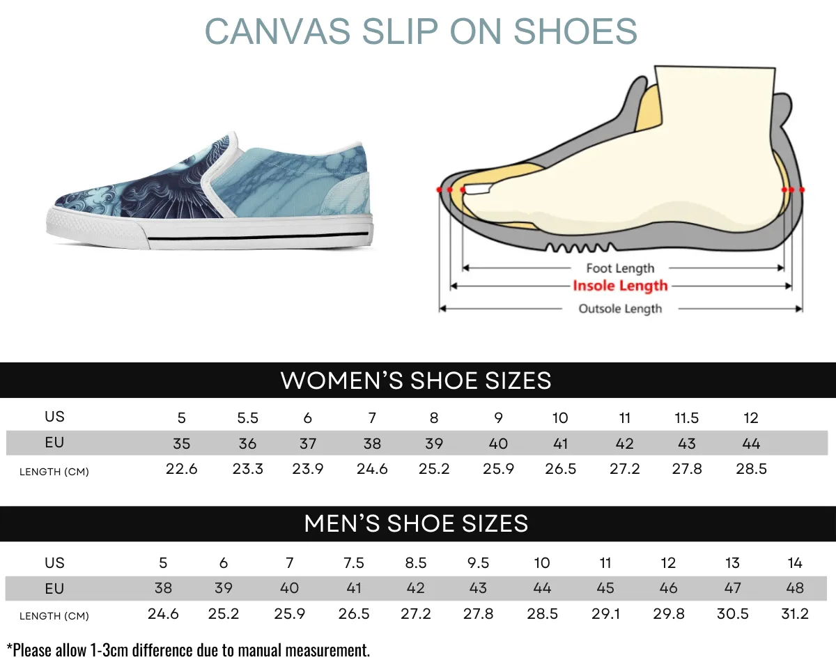 Azure Angel Slip-Ons