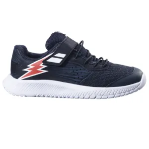 Babolat Pulsion All Court Kids Tennis Shoe Black/Fiesta Red