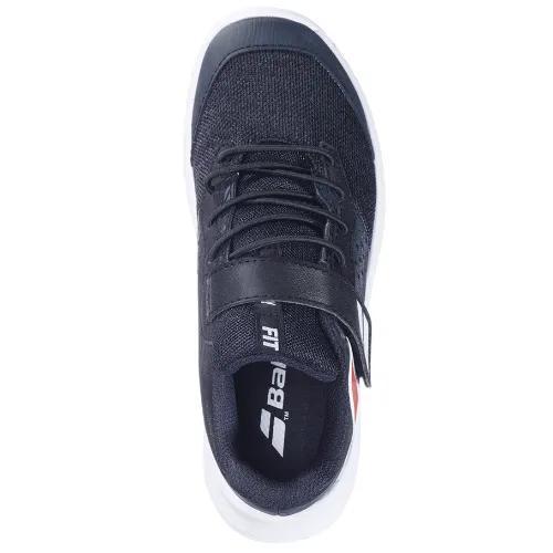 Babolat Pulsion All Court Kids Tennis Shoe Black/Fiesta Red