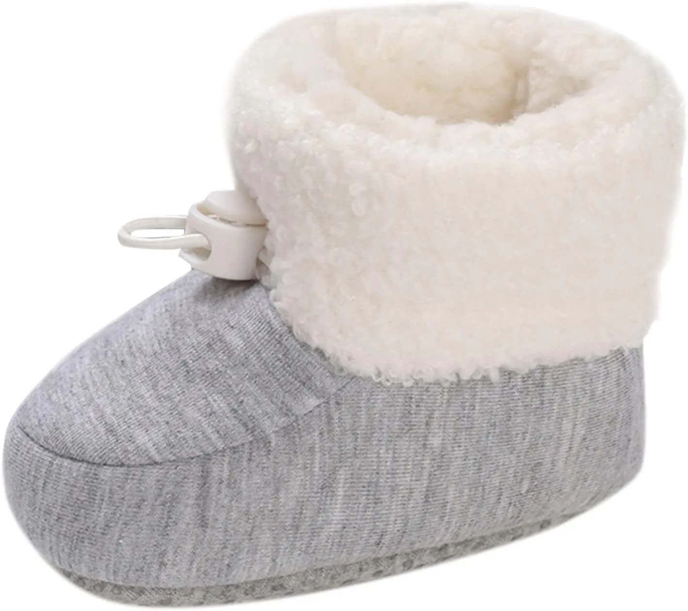 Baby Girls Boys Cozy Fleece Booties Cozy Fleece Newborn Baby Booties Soft Sole Toddler Newborn Walking Crib Shoes