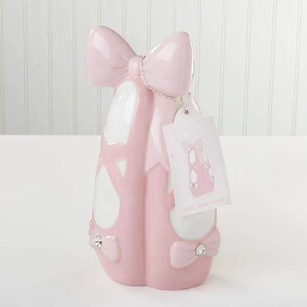 Ballet Slippers Porcelain Bank