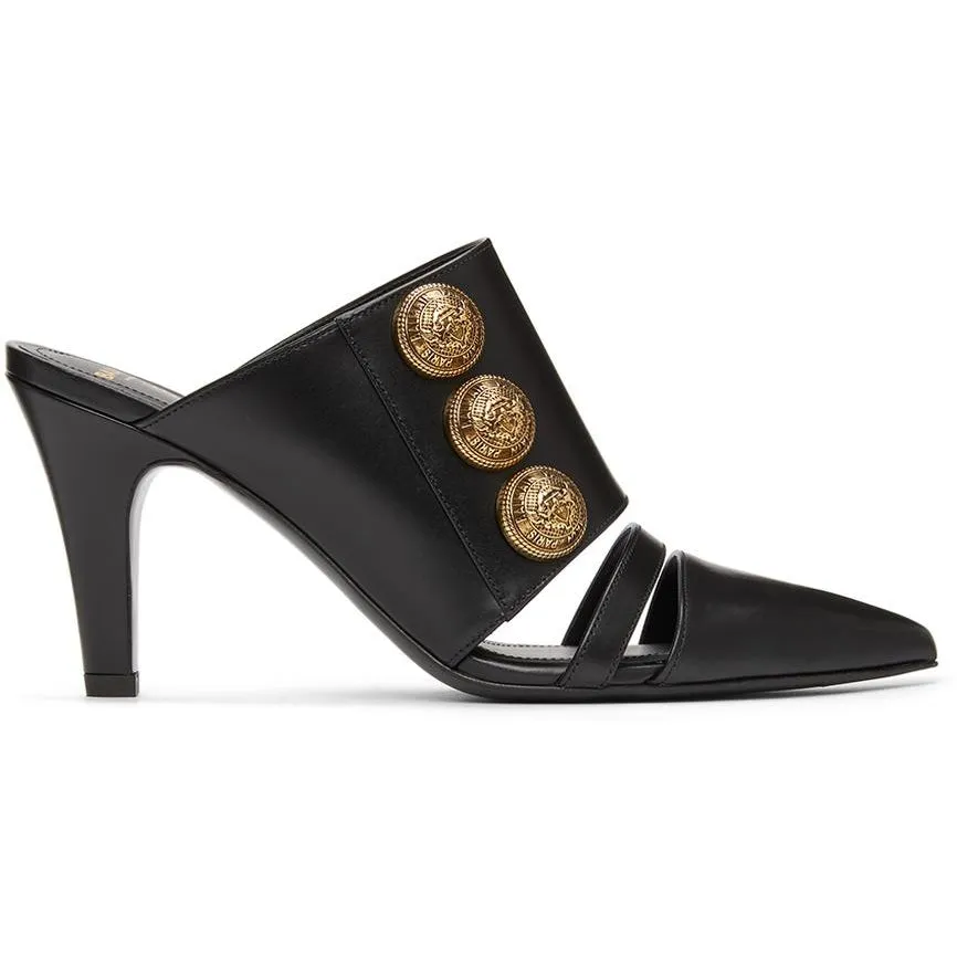 Balmain Black Sol Heels