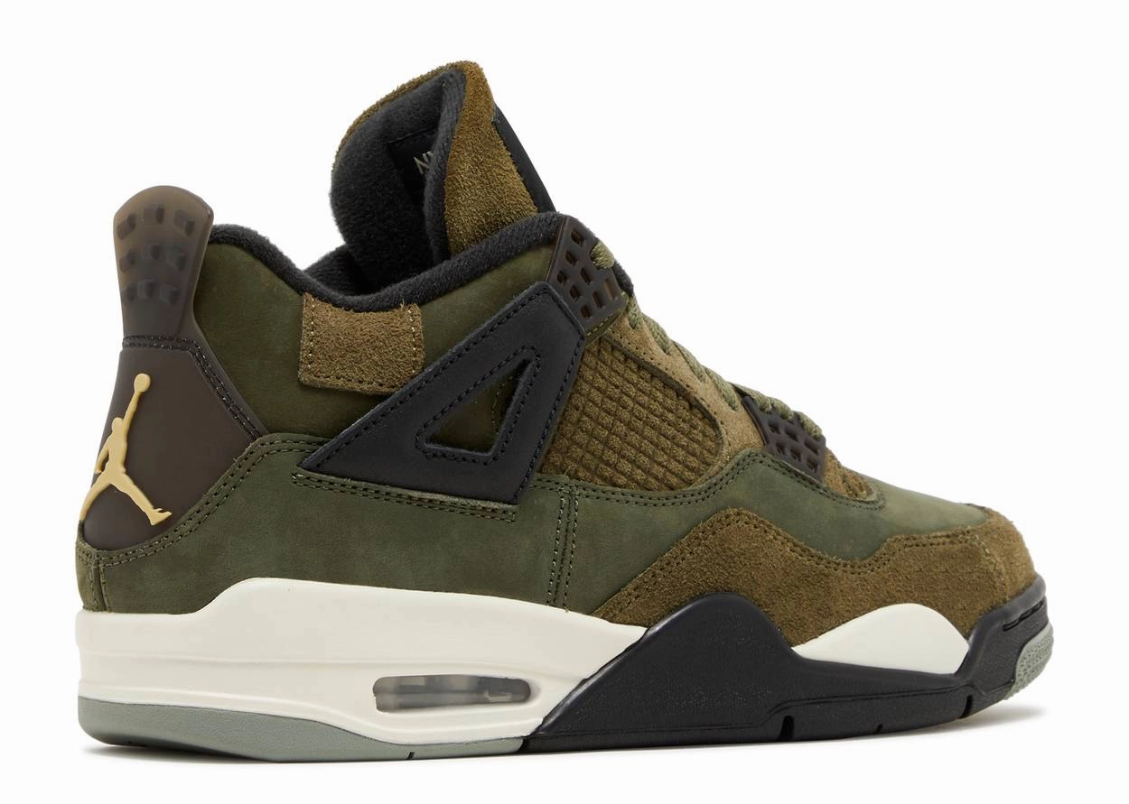 Uphill propulsion festival - themed running wear Air Jordan 4 Retro SE "Craft Olive" (2024)
