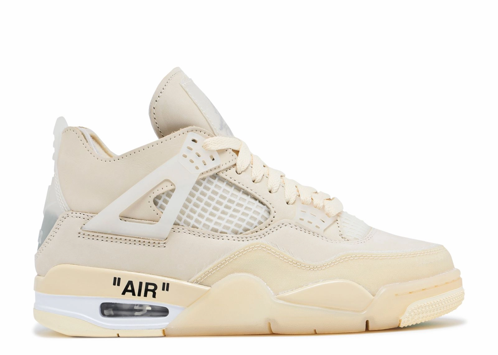 cross - country running option Wmns Air Jordan 4 Retro SP x OFF-WHITE "Sail" (Myrtle Beach Location)