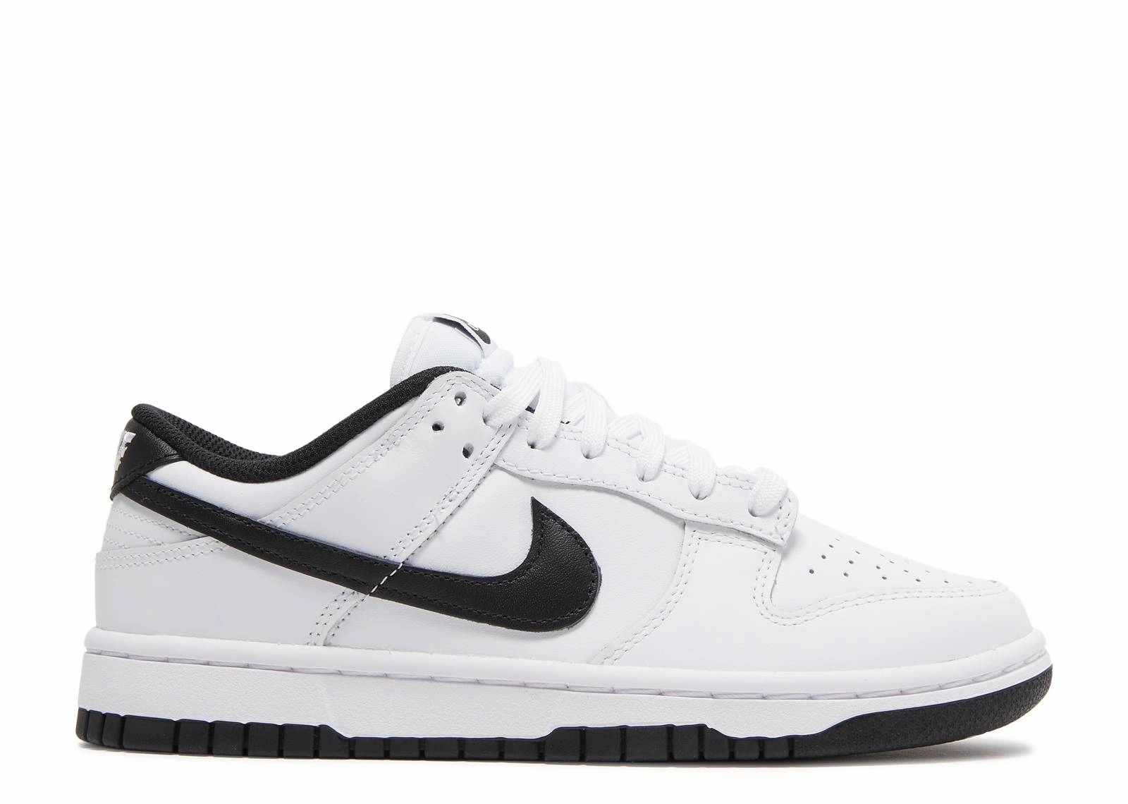Nike Dunk Low White Black (2022) (W) padded - tongue shoes Cushioned Midsole