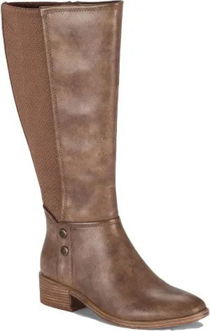 BareTraps Womens Madelyn Wide Calf Faux Leather Knee-High Boots