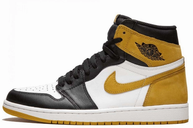 Air Jordan 1 Retro Yellow Ochre Comfort Lifestyle Molded Heel Counter