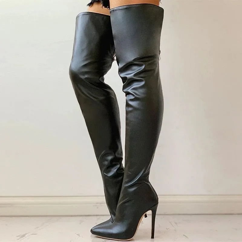 Baylee Zip Up Heel Boots