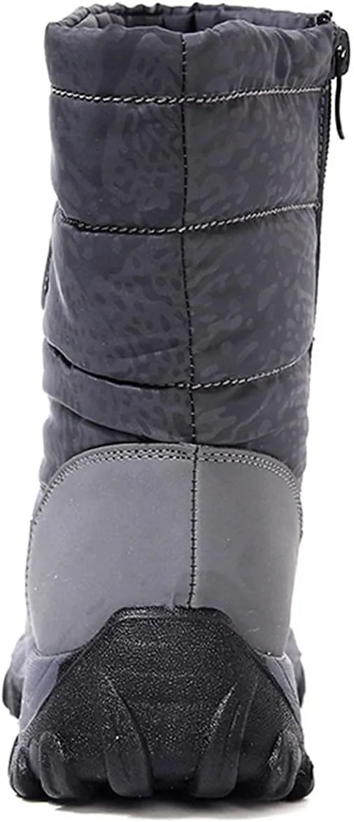 Bcshiye Women's Winter Snow Boots Fashion Outdoor Mid Calf Boot Waterproof Lightweight Warm Anti Slip Ankle Booties