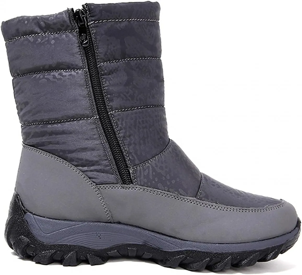 Bcshiye Women's Winter Snow Boots Fashion Outdoor Mid Calf Boot Waterproof Lightweight Warm Anti Slip Ankle Booties
