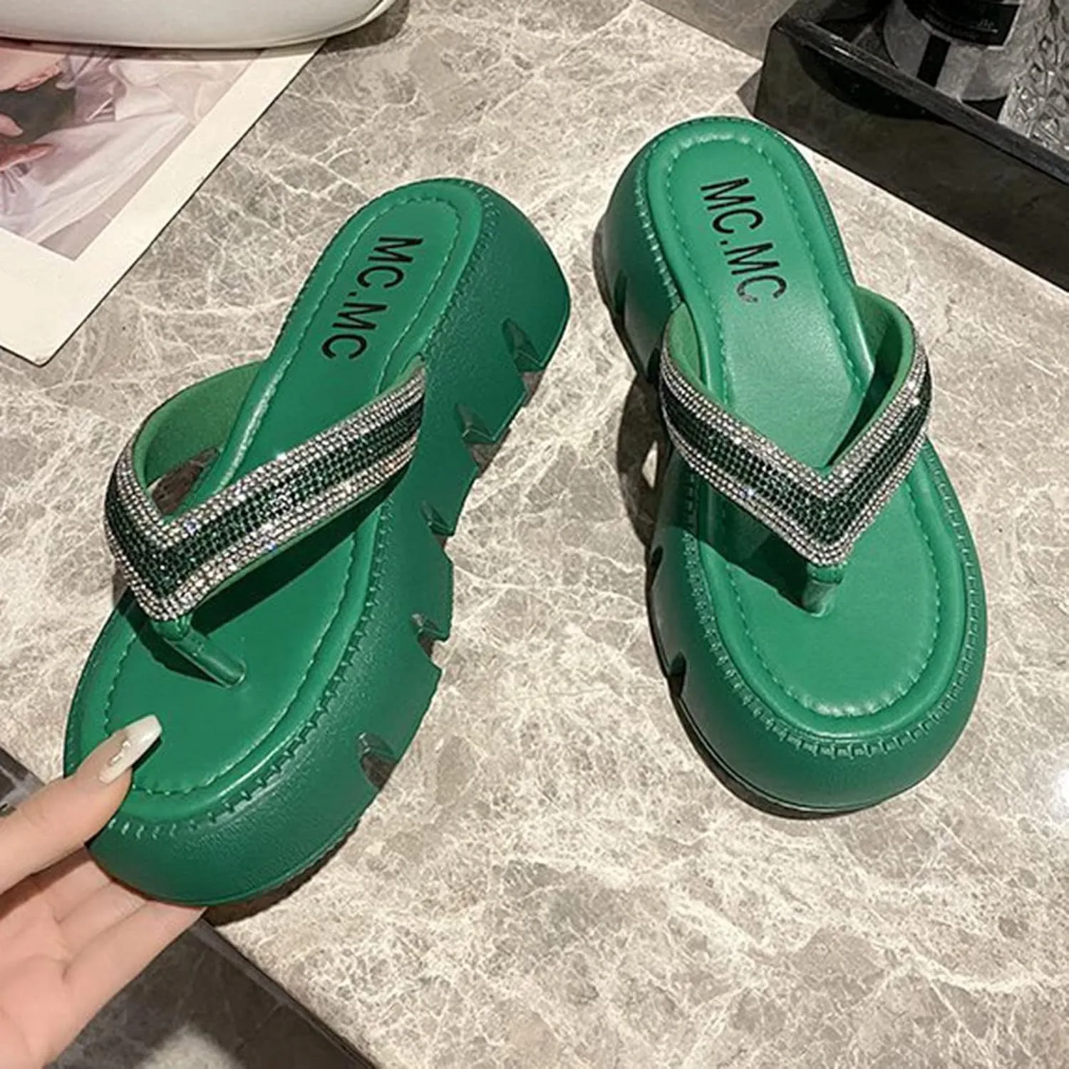 Beach Sandals for Womans Women Women Flip Flops Womens Wide Width Footwear Slippers Arch Support Beach Shoes