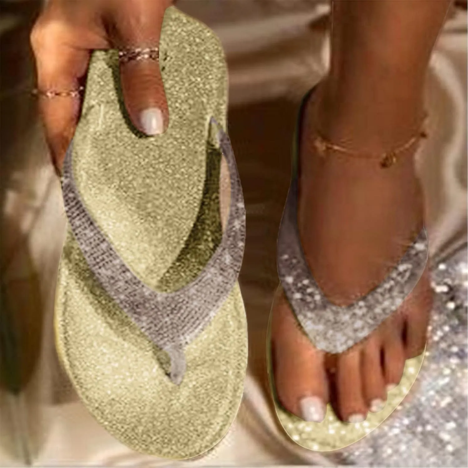 Beach Sandals for Womans Womens Women Flip Flops Women House Sandal Summer Wide Width Slippers Beach Shoes