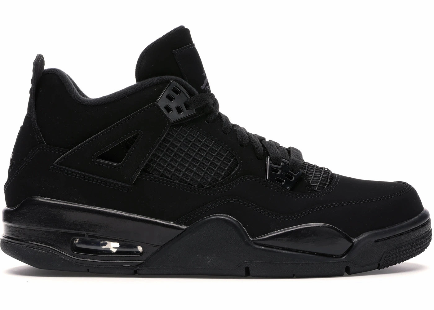 Jordan 4 Retro Black Cat (2020) (GS) (Preowned Size 5y) Anthropometric ventilated upper shoes
