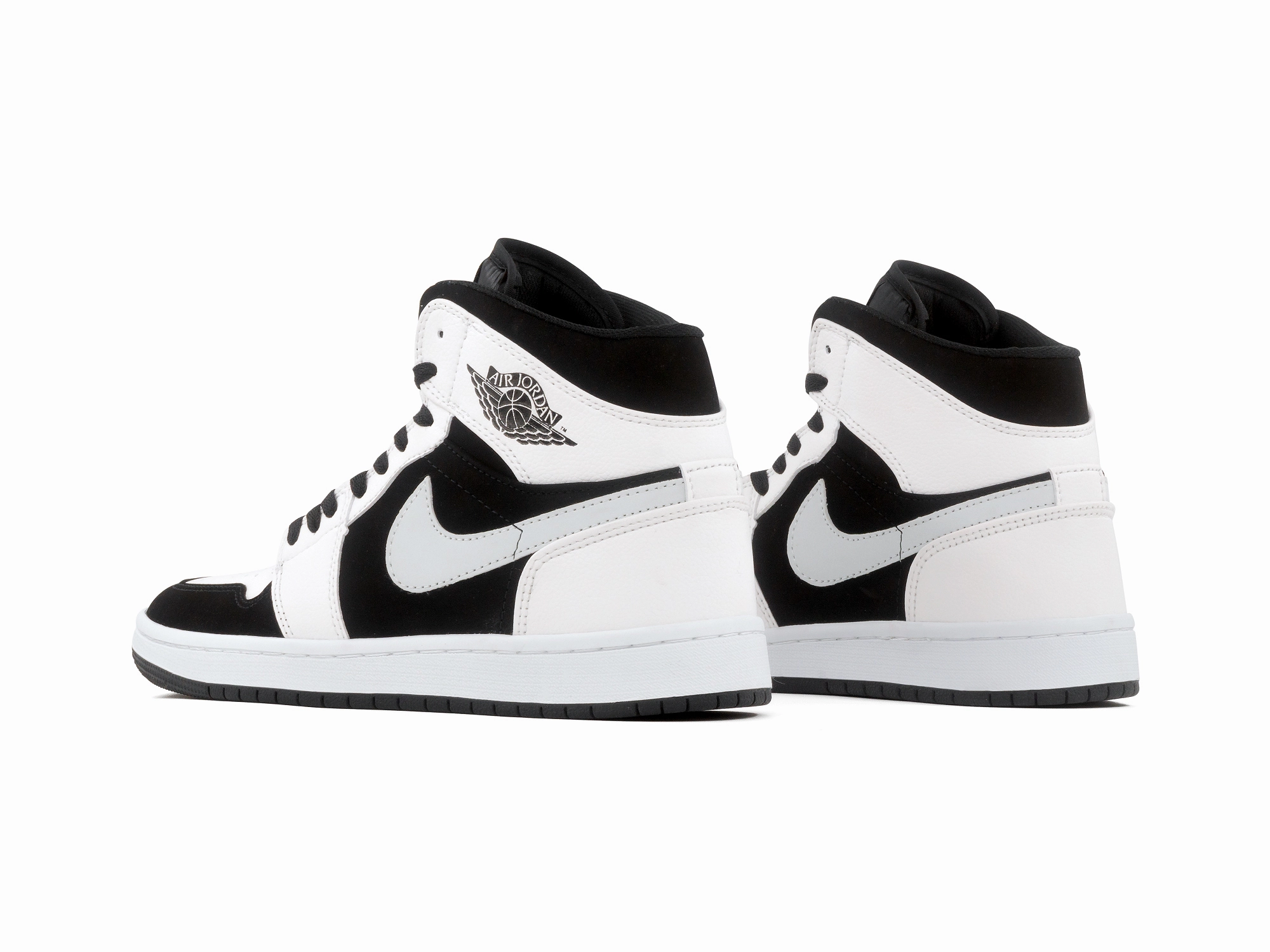 mid - range running shoes Tenis Retro 1 Blanco Negro Panda