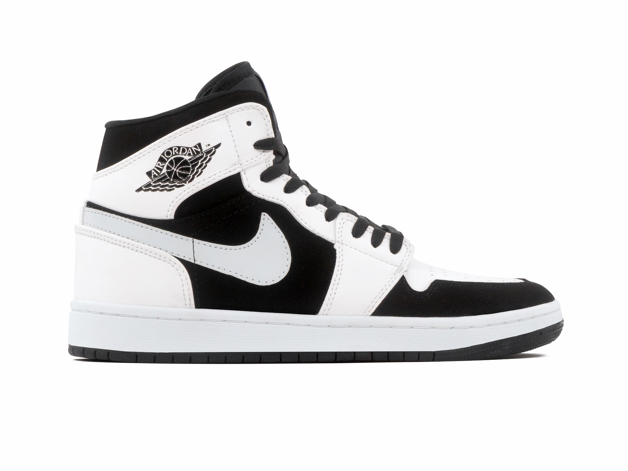 windproof understated look Tenis Retro 1 Blanco Negro Panda