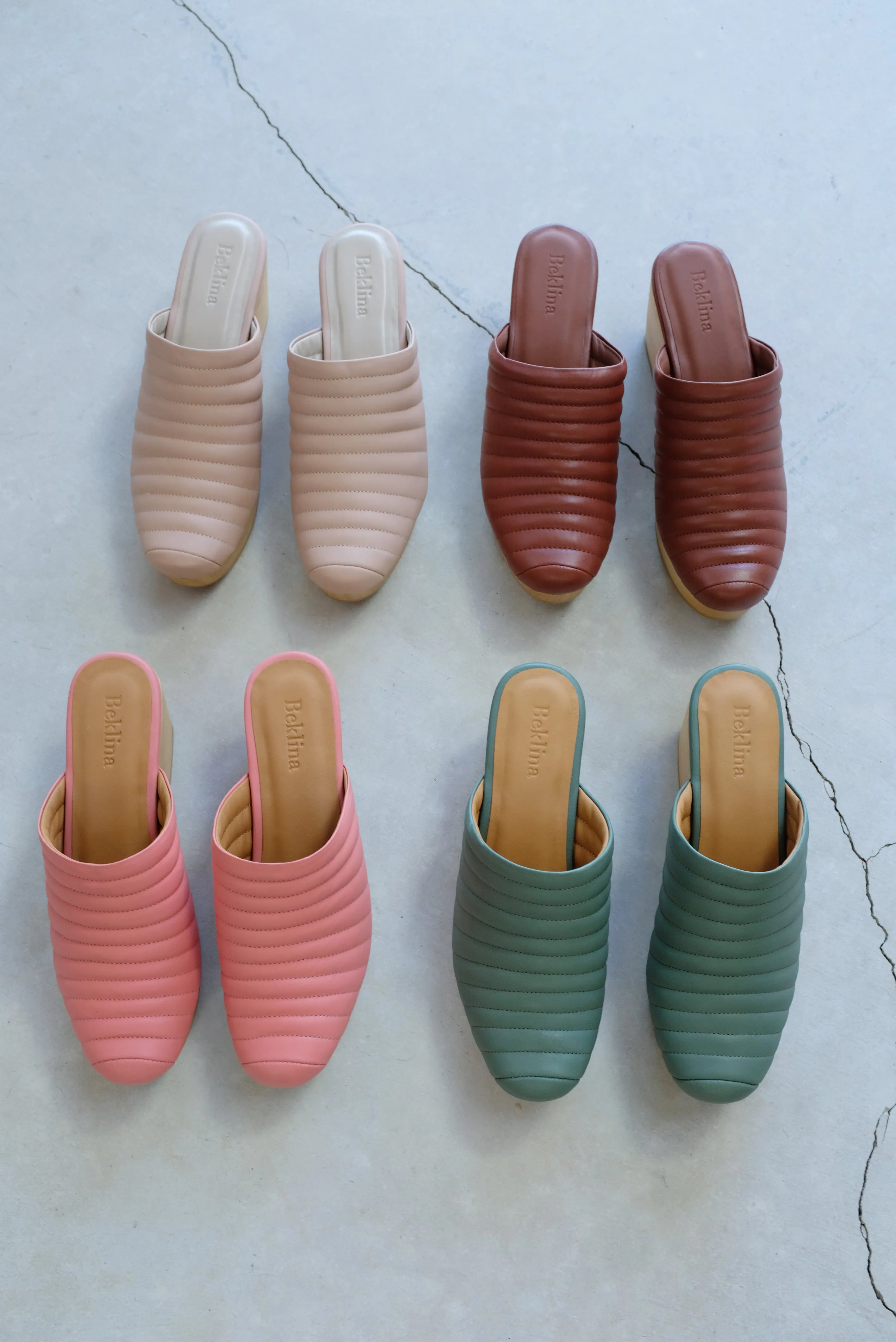 Beklina Ribbed Clog 80's Blush