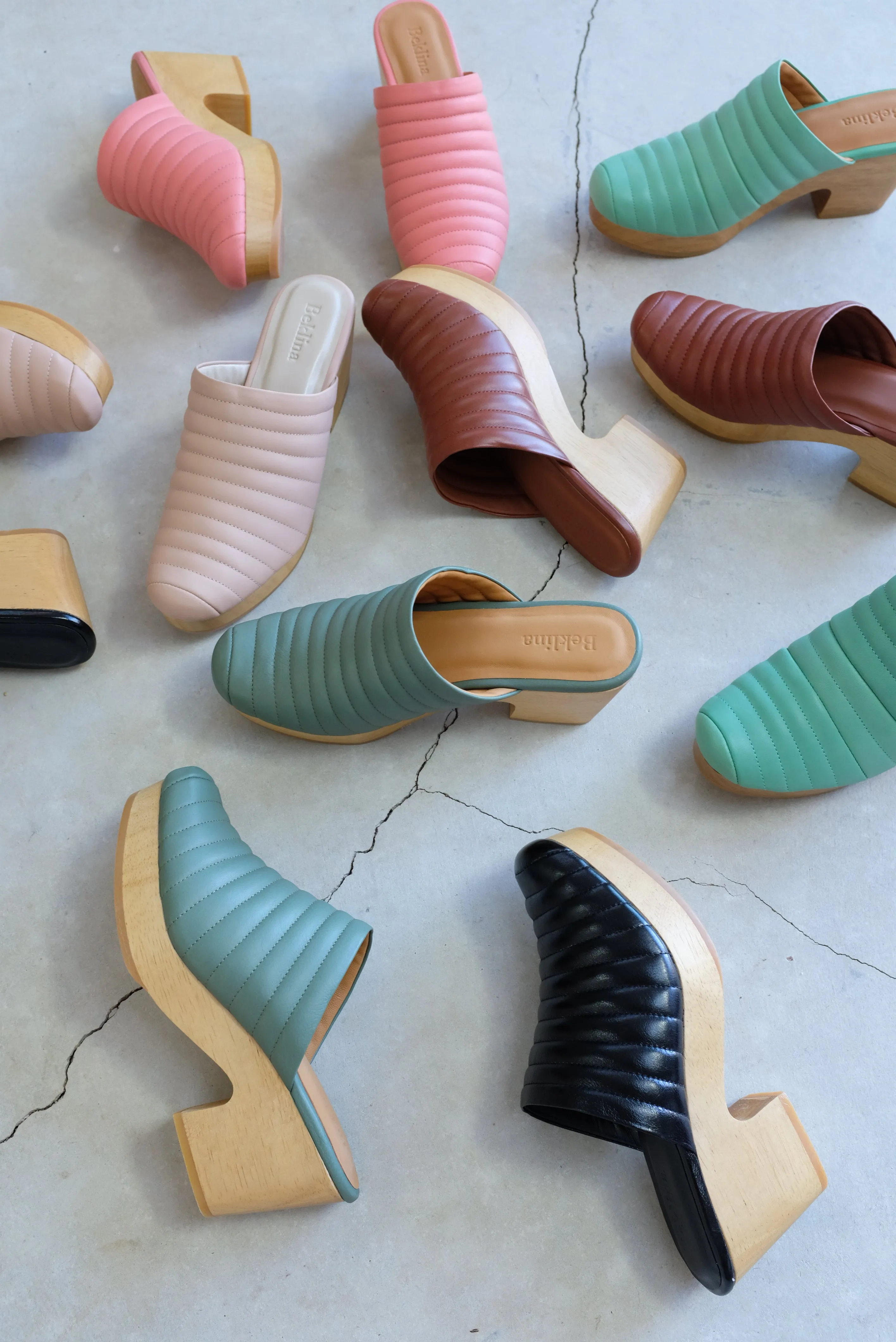 Beklina Ribbed Clog 80's Blush