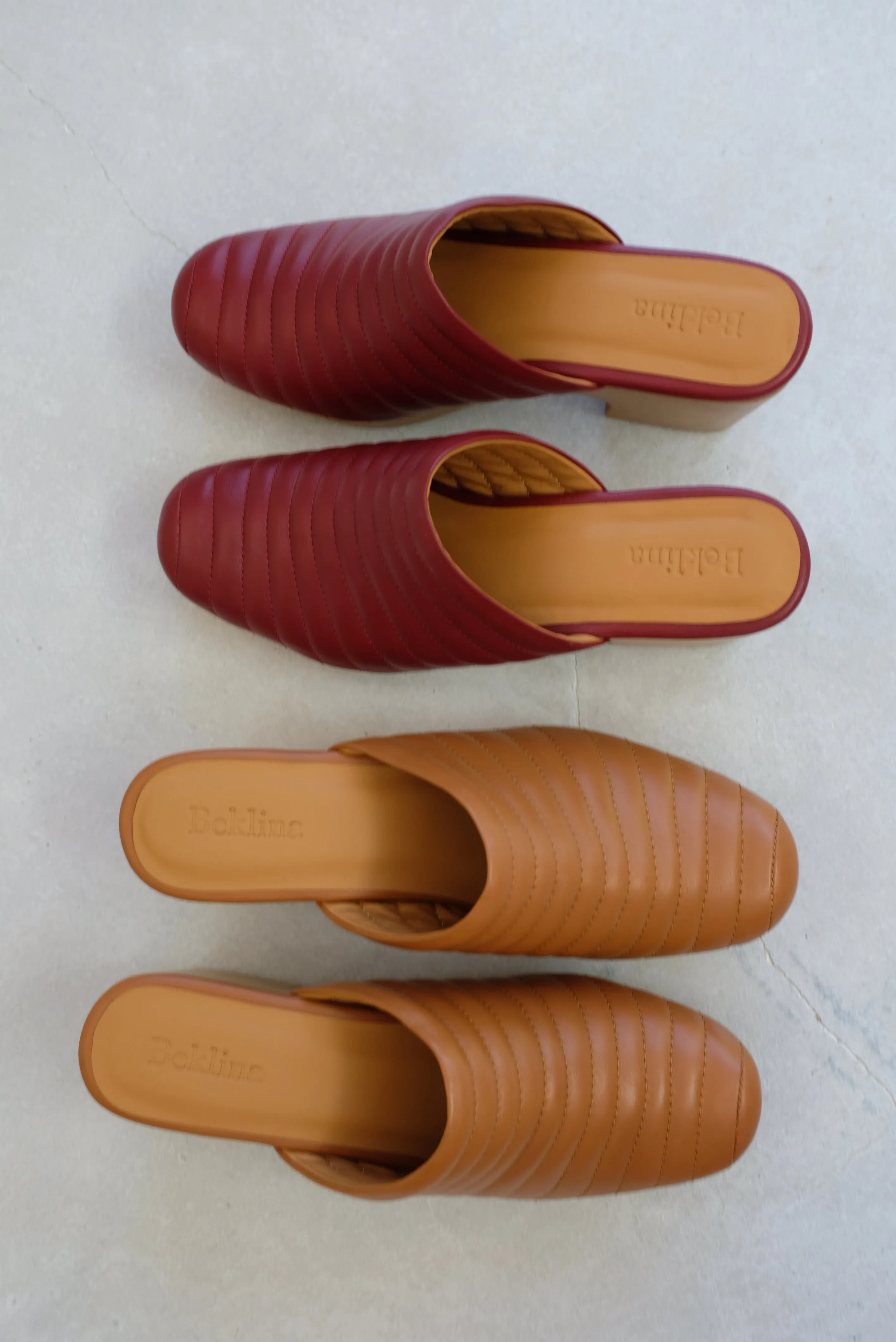 Beklina Ribbed Clog Blood