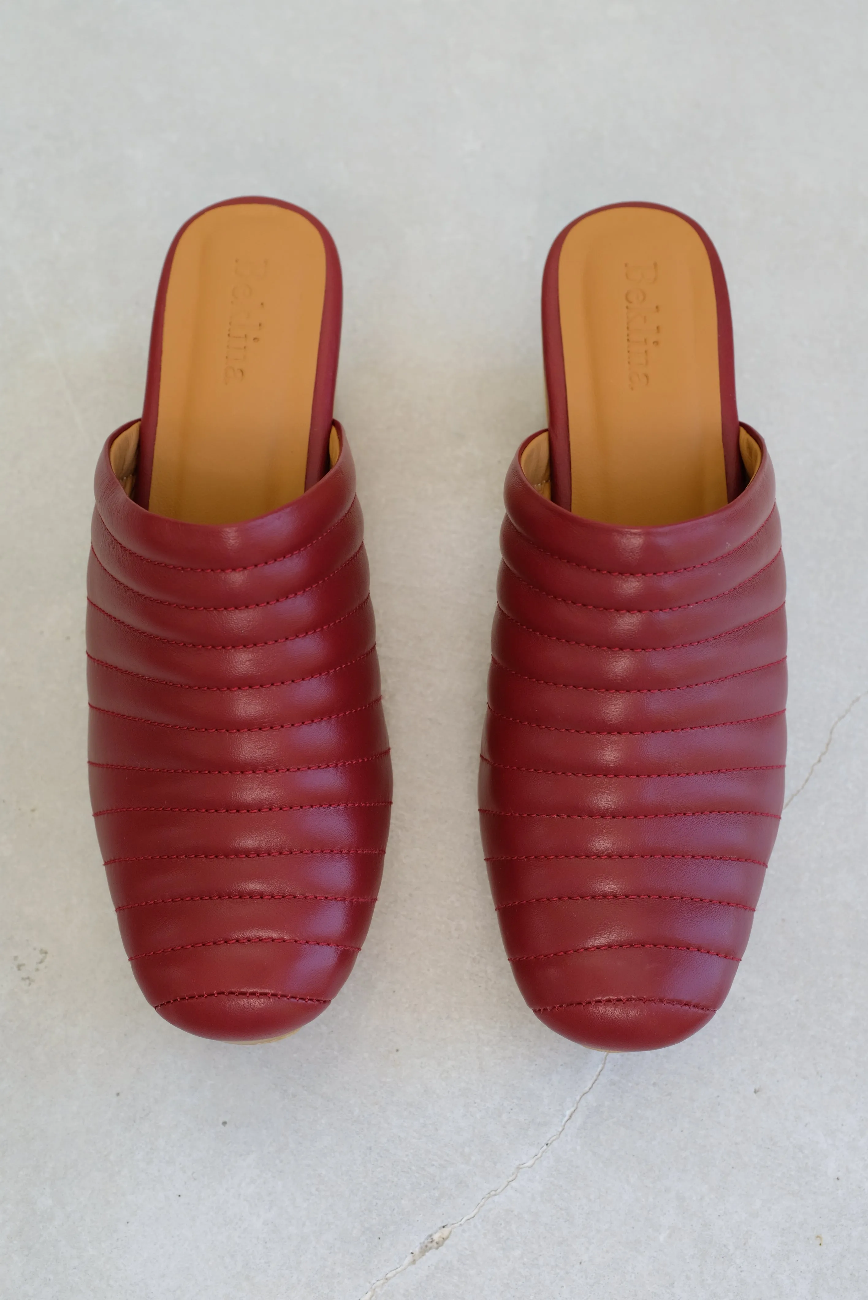 Beklina Ribbed Clog Blood