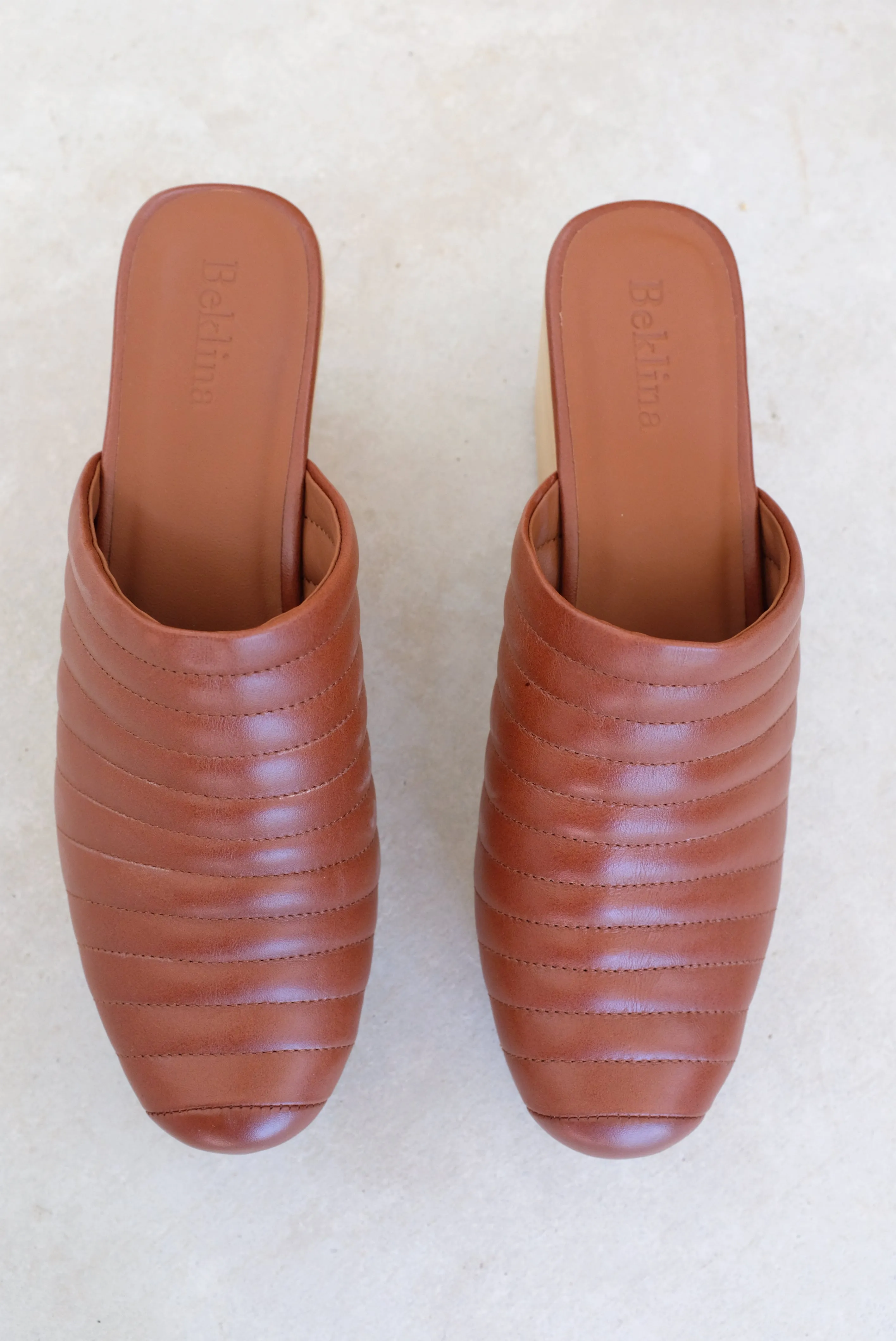 Beklina Ribbed Clog Wet Clay
