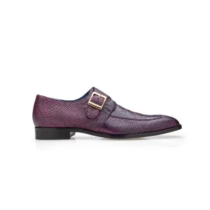 Belvedere Pablo R90 Men's Shoes Exotic Caiman Crocodile / Lizard Split-Toe Single Monk-Strap (BV3180)