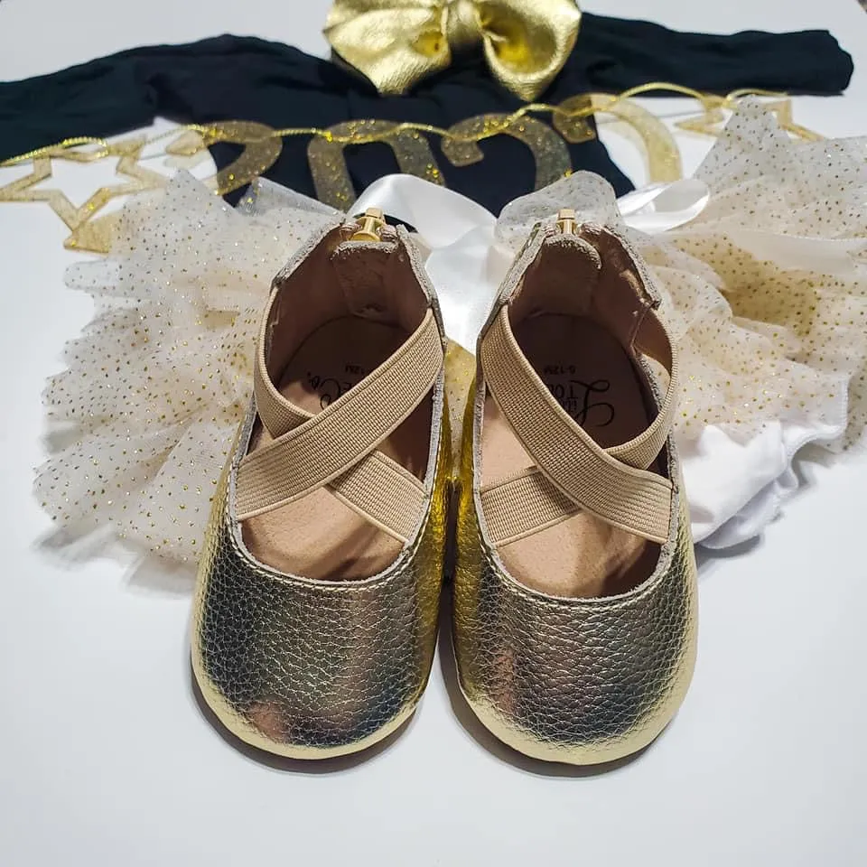 Better Than Gold Ballet Flats