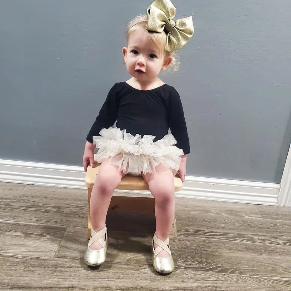 Better Than Gold Ballet Flats