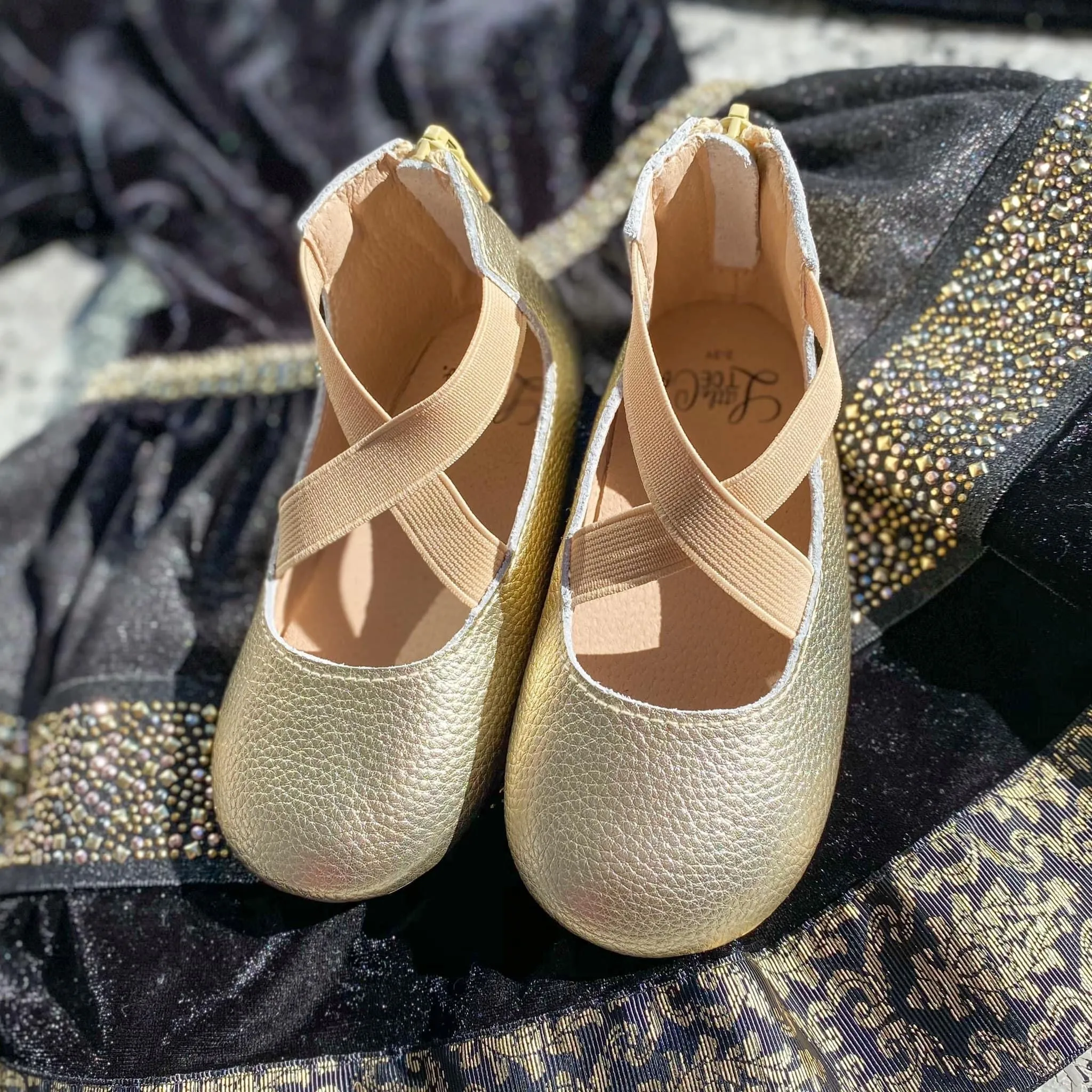 Better Than Gold Ballet Flats