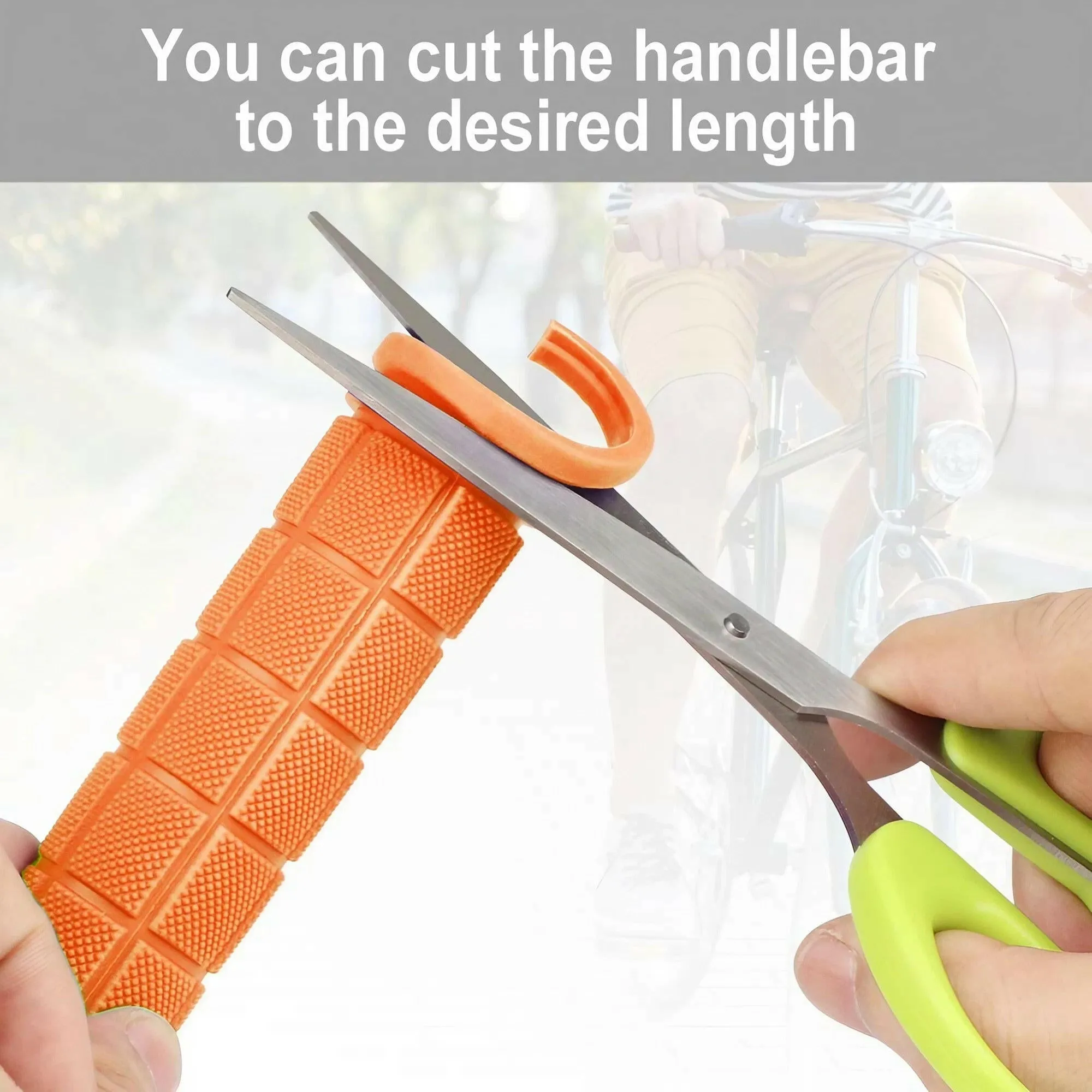 Bicycle Grips Rubber Anti-skid Handlebar Cover Bicycle Accessories Cycling HandleBar Grips Fixed Gear Dropshipping