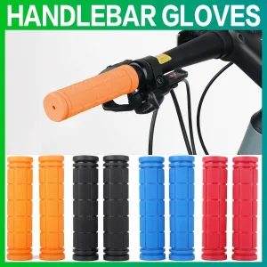 Bicycle Grips Rubber Anti-skid Handlebar Cover Bicycle Accessories Cycling HandleBar Grips Fixed Gear Dropshipping